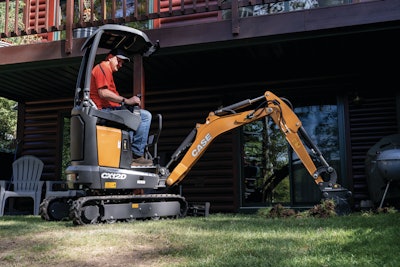 The CASE CS12D mini excavator.