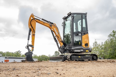 The CASE CX19D mini excavator.
