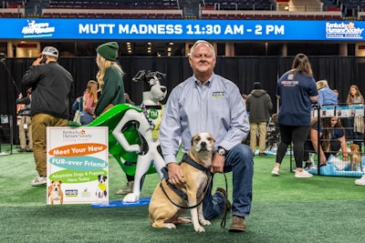 Kris Kiser and Mulligan at Mutt Madness