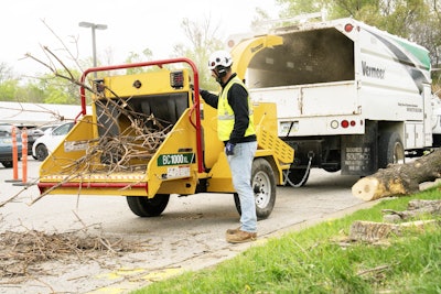 The BX1000XL electric brush chipper.