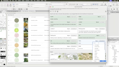 The Plant Style Manager enables designers to link project data with external resources, including nurseries and plant suppliers, for more accurate and up-to-date plant information.