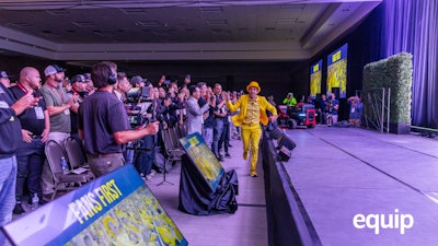 There was standing room only for keynote address Jesse Cole, creator of the Savannah Bananas, sponsored by Kress.