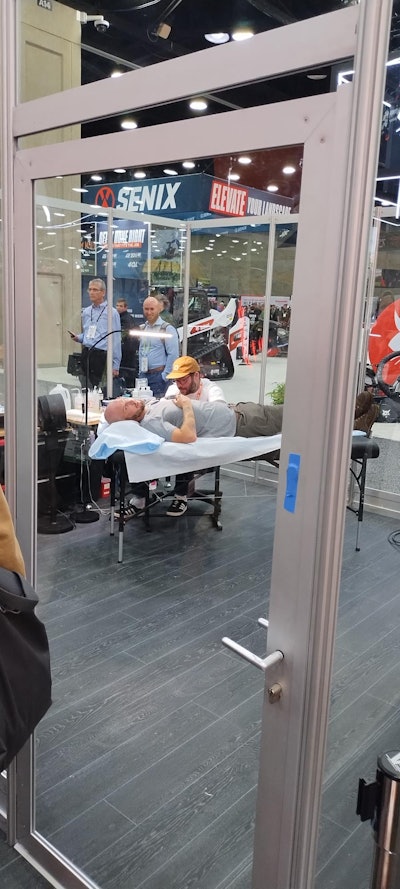 STIHL had a tattoo booth set up during Equip Exposition 2025 where fans of the brand chose from 10 tattoo designs (specially crafted to take only 30-45 minutes to complete). The opportunity was fully booked before the show.