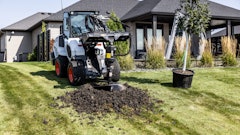 With compatibility for a wide range of attachments, small articulated loaders like the Bobcat L35 here help pros tackle the next job - whether that be brick and paver installation, sod work, tree care, nursery management, fencing construction, material handling or snow removal.