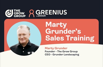 Marty Grunder X Greenius Sales Training For Landscapers