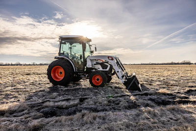 Launched in 2025, Bobcat’s CT4545 and CT4558 (pictured) compact tractors were designed for land management and beyond. They are dependable machines for clearing snow, handling materials, grading, backfilling, and a multitude of other tasks. The 58-horsepower CT4558 is equipped with a cab-integrated joystick and a user-friendly hydrostatic transmission. This combination ensures effortless operation and allows for quick, simple direction changes.
