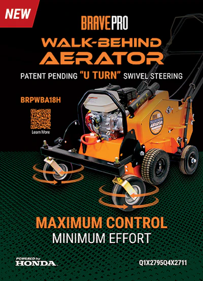 BravePro “U Turn” Walk-Behind Aerator