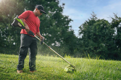 82 V Optimus 1 3k W 17 Top Mounted String Trimmer