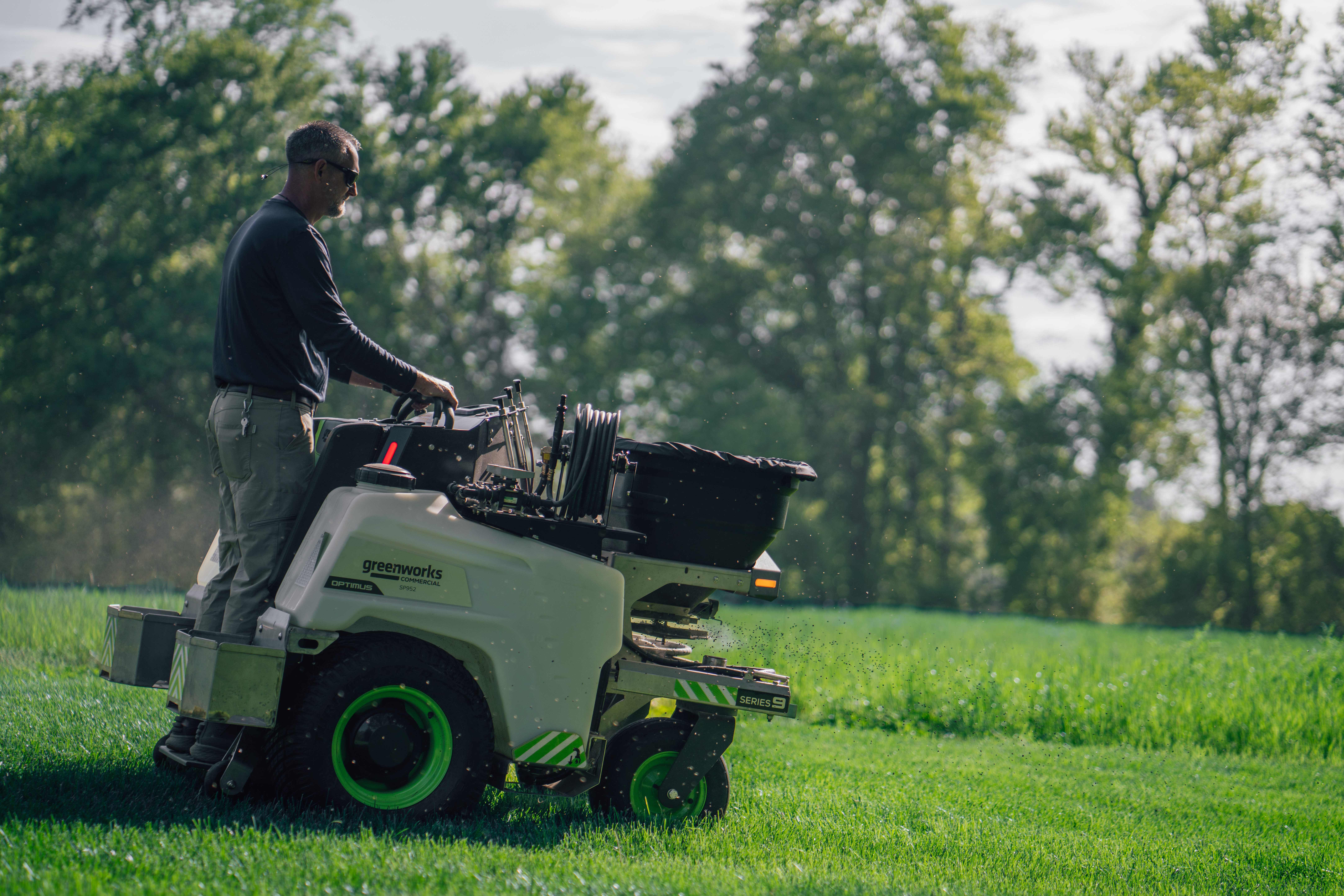 Optimus 52 Stand On Sprayer Spreader