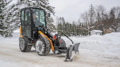 A SAL with a small frame, narrow working width and small tires like the CASE SL15 small articulated loader can be an ideal asset in your fleet for all-season use.