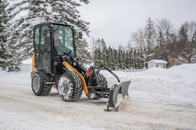 A SAL with a small frame, narrow working width and small tires like the CASE SL15 small articulated loader can be an ideal asset in your fleet for all-season use.