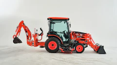 Ck40 Right Side Loader Backhoe Down