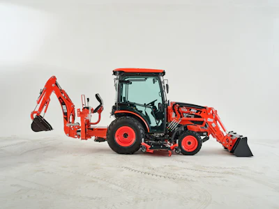 Ck40 Right Side Loader Backhoe Down