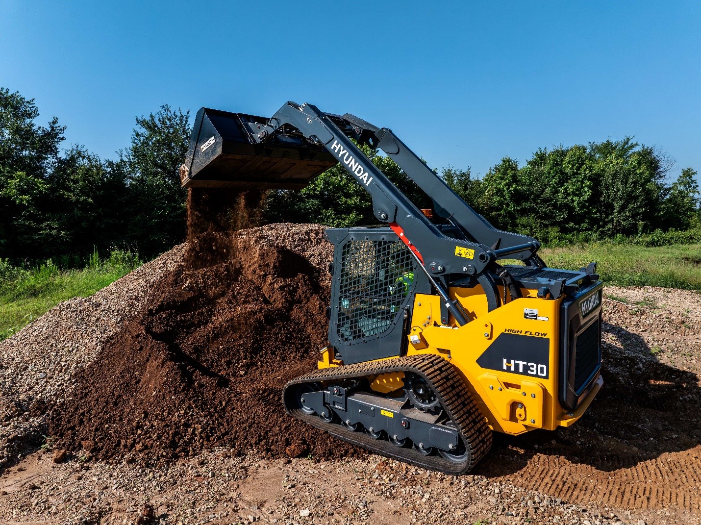 The 72-gross-horsepower (53-kW) Hyundai HT30 compact track loader, previewed at CONEXPO/CON-AGG 2026, is now available through Hyundai dealers across the United States and Canada.