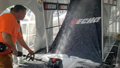 On display at ECHO's Power-On-Athan was its newly introduced Snow Thrower Attachment.